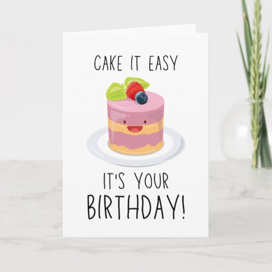 A cute and funny birthday greeting card featuring  カード (正面)