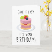 A cute and funny birthday greeting card featuring  カード (黄色い花)
