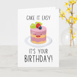 A cute and funny birthday greeting card featuring  カード