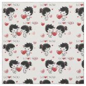 A cute and romantic fabric with a print ファブリック (見本)