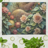 A Cute Baby Bear キッチンタオル (折り畳み)