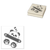 A Cute Baby Panda Sleeping Peacefully ラバースタンプ (押印)