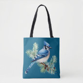 A Cute Blue Jay  トートバッグ (正面)