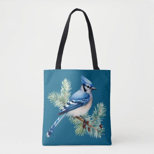 A Cute Blue Jay  トートバッグ (正面)