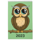 A cute calendar filled with happy characters カレンダー (カバー)