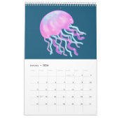 A cute calendar filled with happy characters カレンダー (1月 2026)