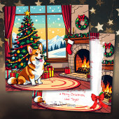 A Cute Corgi Christmas Personalized シーズンカード