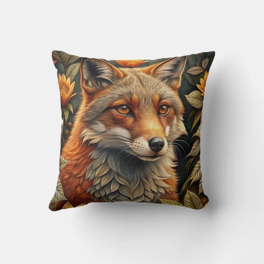 A Cute Forest Red Fox クッション (裏面)