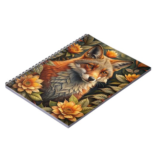 A Cute Forest Red Fox ノートブック (左側)