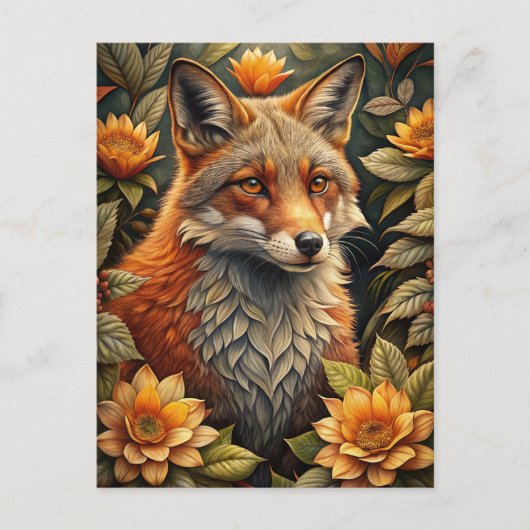 A Cute Forest Red Fox ポストカード (正面)