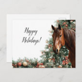 A cute horse, the symbol of Novgorod in 2026 シーズンポストカード (正面/裏面)