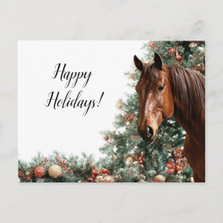 A cute horse, the symbol of Novgorod in 2026 シーズンポストカード