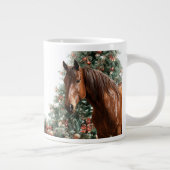 A cute horse, the symbol of Novgorod in 2026 ジャンボコーヒーマグカップ (右)