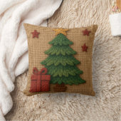A cute knit tree gift クッション (ブランケット)