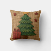A cute knit tree gift クッション (正面)