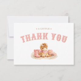 A Cute Little Cowgirl Baby Girl Shower Thank You サンキューカード