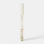 A cute little Floral Bunny Yellow Bow Baby Shower iPhoneケース (右側面)