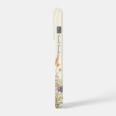 A cute little Floral Bunny Yellow Bow Baby Shower iPhoneケース (左側面)