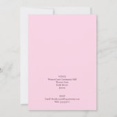 A Cute Little Girl Baby Shower Invitation 招待状 (裏面)