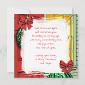 A Cute Mid-Century Nostalgic Feeling Christmas シーズンカード (裏面)