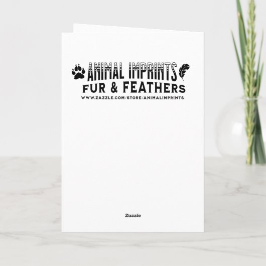 A Cute Poodle Christmas Personalized シーズンカード (裏面)