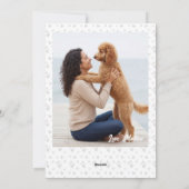 A cute Poodle on a special occasion for Mom シーズンカード (裏面)