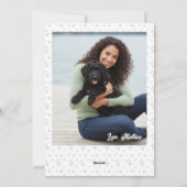 A cute Portuguese Dog on special occasion for Mom シーズンカード (裏面)