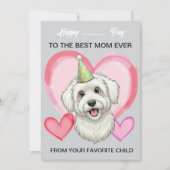 A cute Puli on a special occasion for Mom シーズンカード (正面)