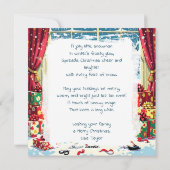 A Cute Retro Nostalgic Feeling Christmas Poem シーズンカード (裏面)