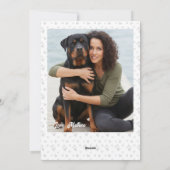 A cute Rottweiler on a special occasion for Mom シーズンカード (裏面)