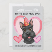 A cute Scottish on a special occasion for Mom シーズンカード (正面)