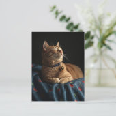 A Cute Sleepy Ginger Kitty  ポストカード (スタンド正面)