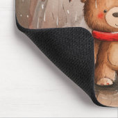 A Cute Teddy Bear in The Rain マウスパッド (コーナー)