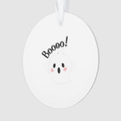 A Cute White Boo Creative Casual オーナメント (正面)