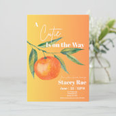 A Cutie Is On The Way Baby Shower Invitation 招待状 (スタンド正面)