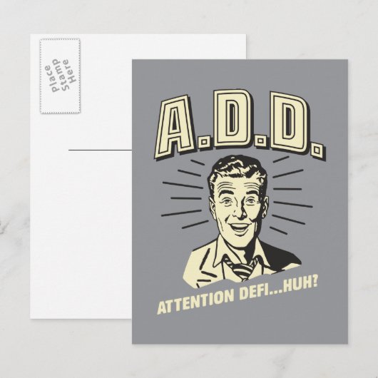 A.D.：注意不足…え？ ポストカード (正面/裏面)