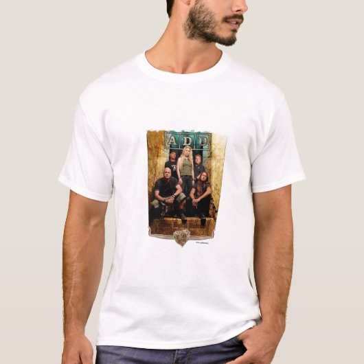 A.D.D. Tシャツ-白 Tシャツ (正面)