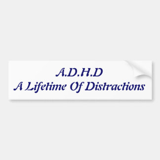 A.D.H.D気晴らしの寿命 バンパーステッカー