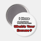 A.D.H.D...何の言い訳だ？ マグネット (正面/裏面)
