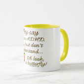 A.D.H.D. 蝶ユーモア マグカップ (正面右)