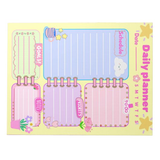 a daily planner Notepad ノートパッド (正面)