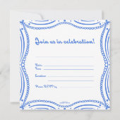 A dainty invitation 招待状 (裏面)