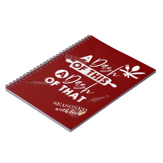 A Dash of This A Dash of That Red Recipe ノートブック (左側)