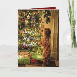 A DAUGHTER GROWN CHRISTMAS CARD サンキューカード