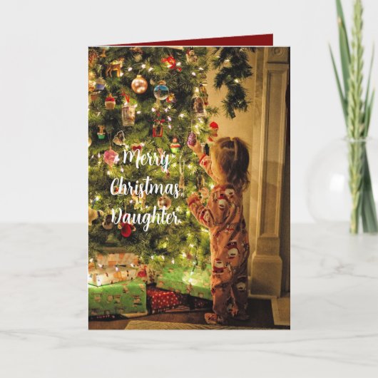 A DAUGHTER GROWN CHRISTMAS CARD サンキューカード (正面)