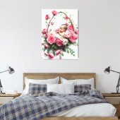 A Daughter’s Light Carnation Portrait Sacred Art キャンバスプリント (インサイチュ (寝室))