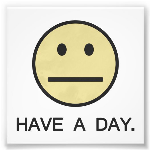 A Day顔 フォトプリント (正面)