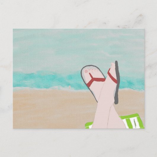 A Day at theビーチはがき ポストカード (正面)