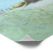 A Day at theビーチプリント ポスター (角)