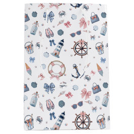 A Day At The Beach! ミディアムペーパーバッグ